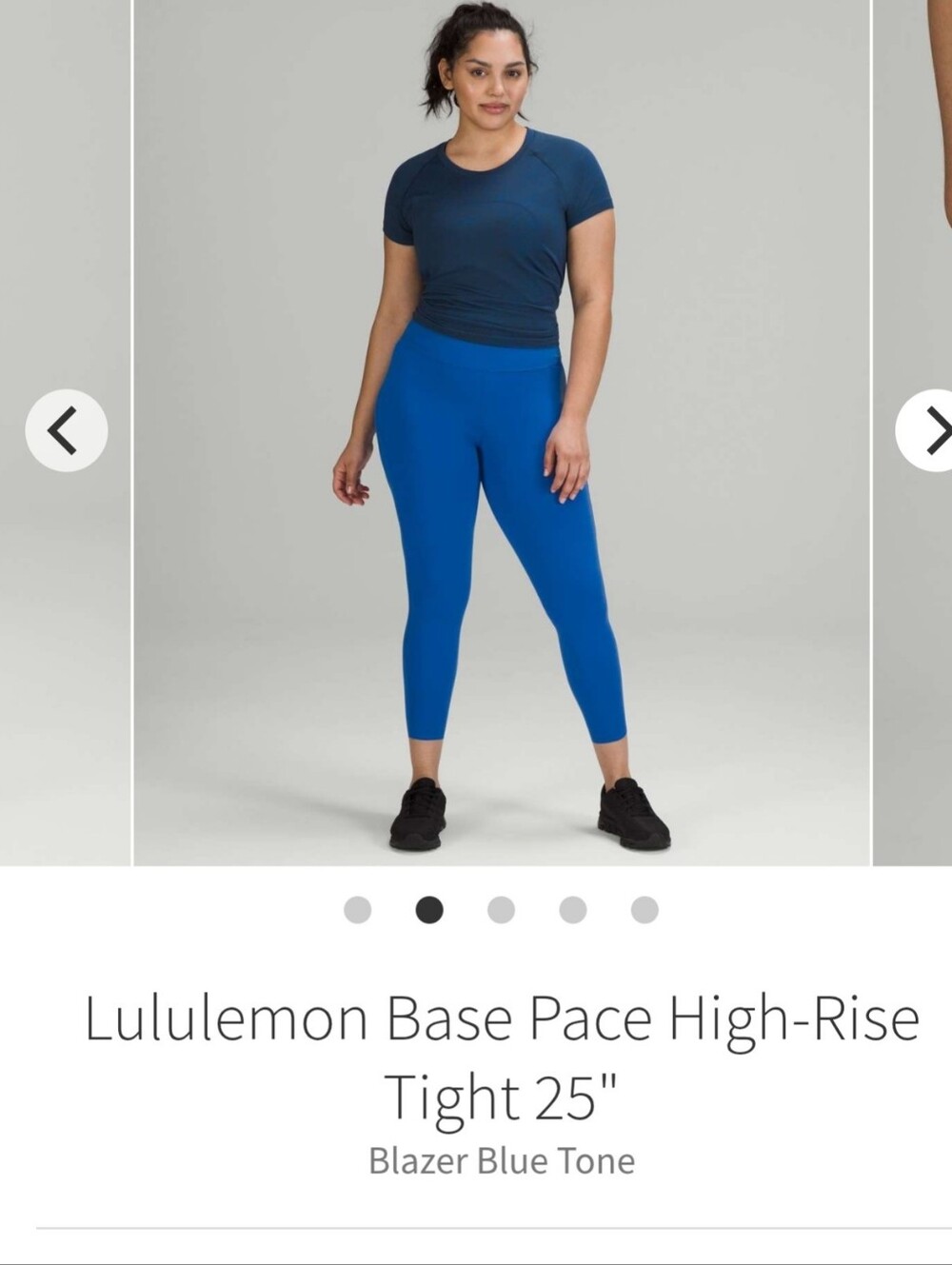 Lululemon Base Pace High Rise Tight 25" Nwot Size 14 Blue